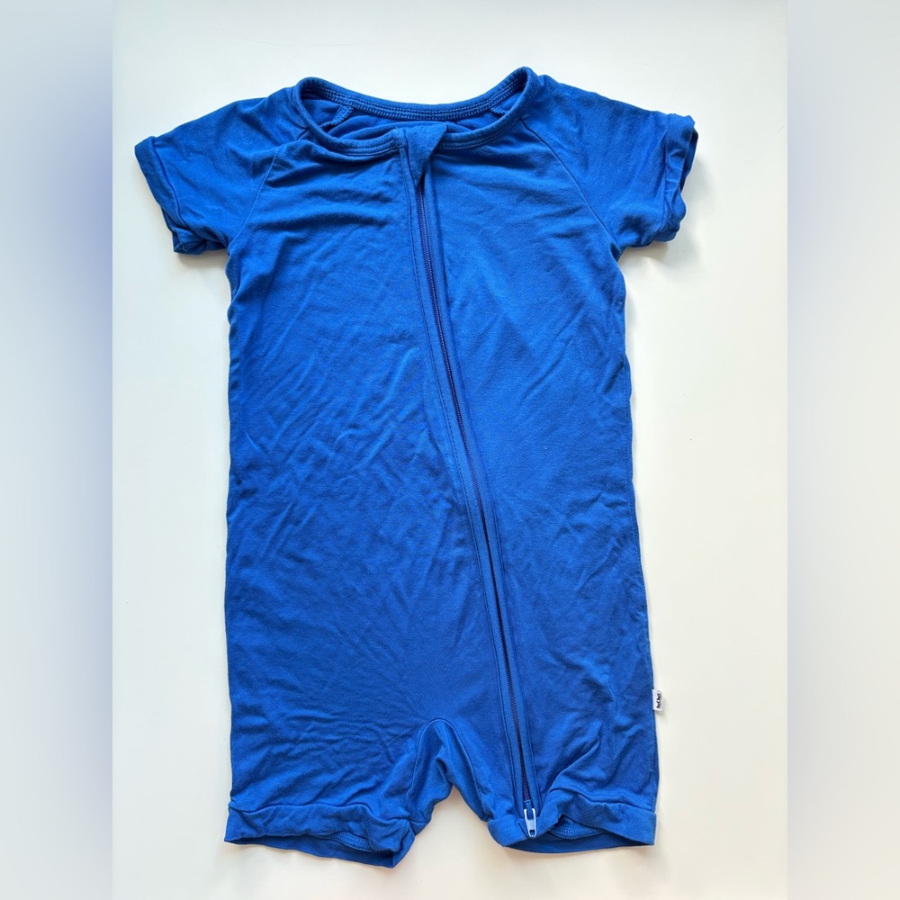 Little Sleepies Bamboo Shorty Zippy - Electric Blue 💙
